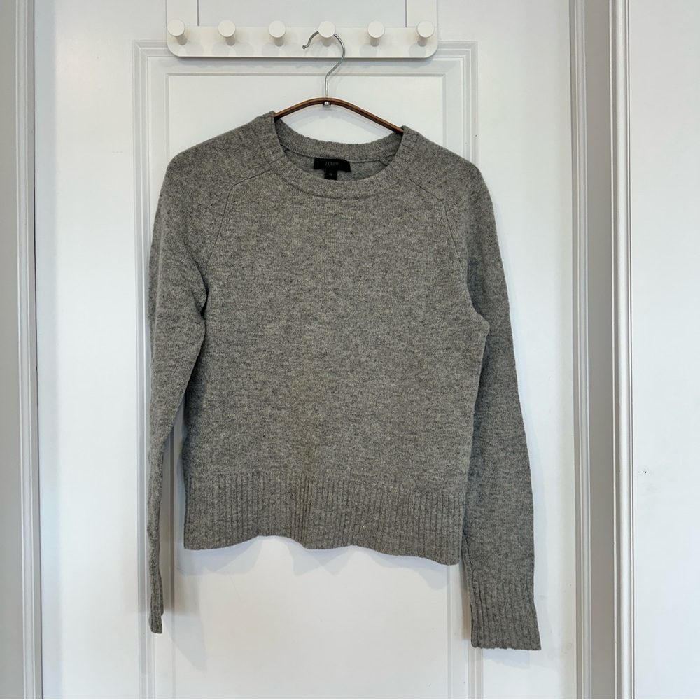 Gray 100% Wool Sweater